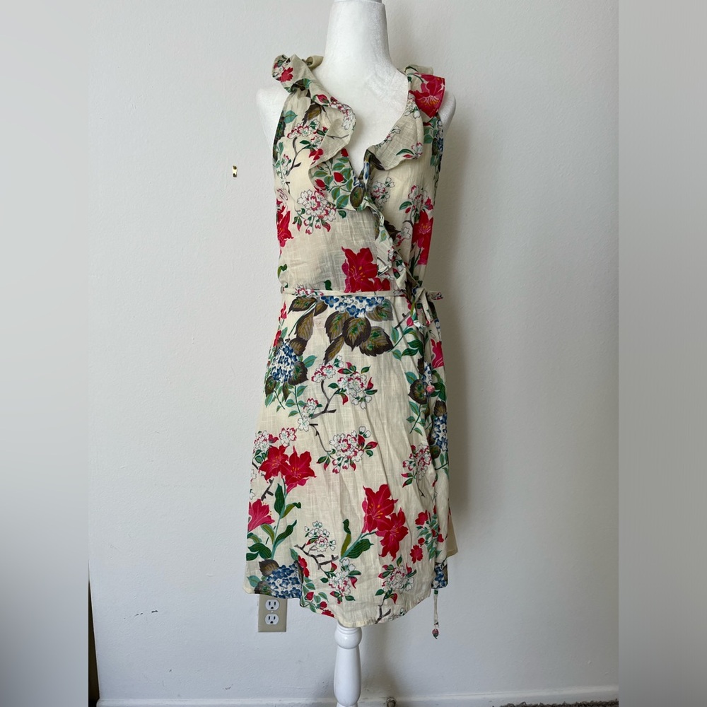 Floral wrap dress